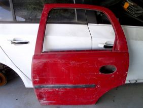 Corsa C Sol Arka Kapı Kırmızı Çıkma Orjinal
